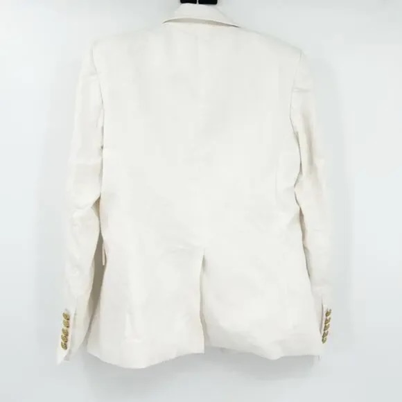 Veronica Beard Miller Dickey Jacket Blazer White Linen - Picture 3 of 7